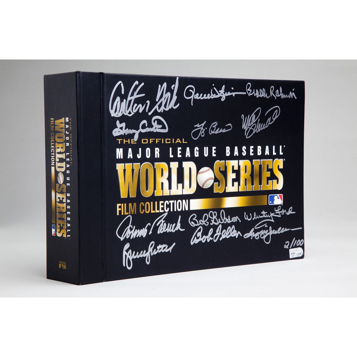 Seven decades of World Series highlights signed by 12 baseball